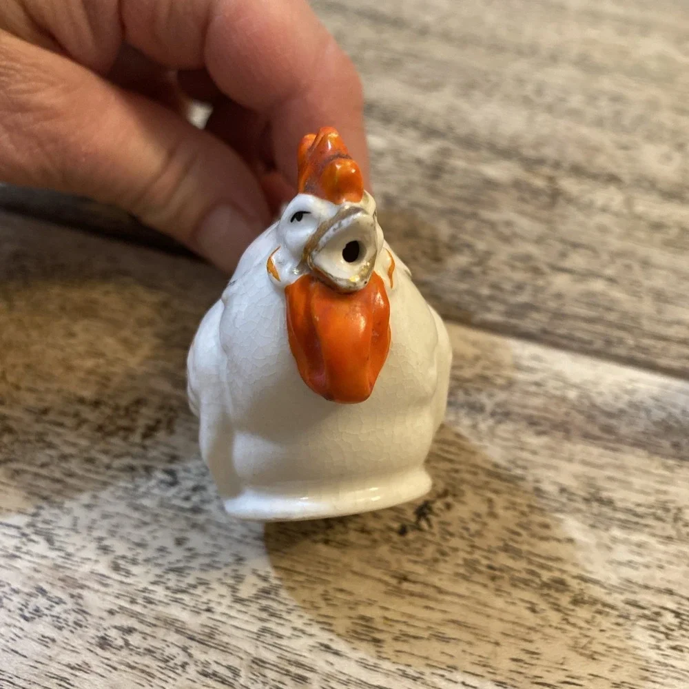 VTG Occupied Look Japan Chicken & Hen Salt and Pepper Shaker Kitchen Ceram Decor